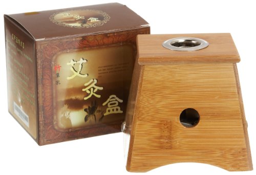 上官氏竹制单孔艾灸盒:亚马逊:个人护理