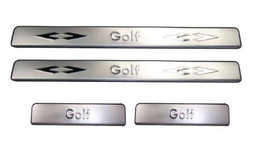 疯狂爱车 一汽大众高尔夫六6专用不锈钢门槛条