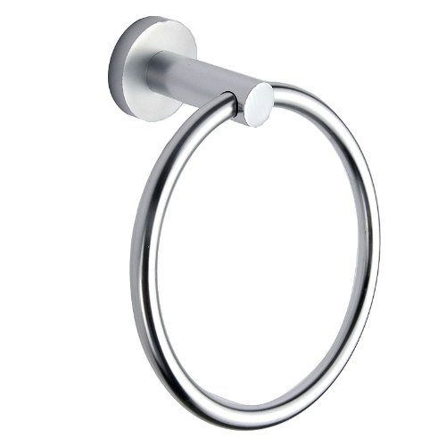 JOYIN 中意 洁具 太空铝创意毛巾环 圆底座 非吸