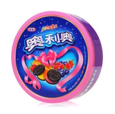 奥利奥 缤纷双果味夹心饼干礼盒(甜橙芒果味+