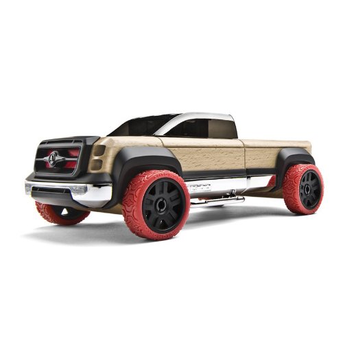 OX 儿童益智拼插车模木头车 迷你拖车 55115