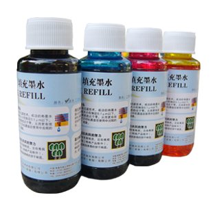 艾格特 惠普墨盒填充墨水 四色套装400ML 碳零