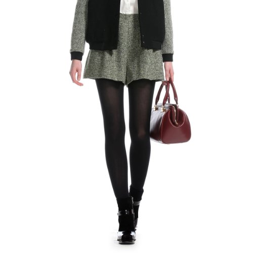 ochirly 欧时力 女式 欧美人字纹<em>高腰毛呢短裤</em> 1