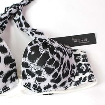 甜漾乐园 日系豹纹美背前扣<em>挂脖</em>内衣<em>胸罩</em>性感