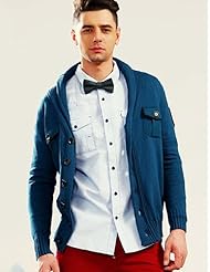 KAMA 卡玛 春秋男士时尚<em>翻领长袖</em>舒适<em>针织开</em>