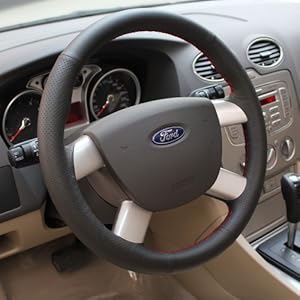套真皮 福克斯把套 2013经典福克斯方向盘套F