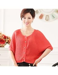 RS 容胜 <em>蝙蝠</em>型<em>短袖开衫</em> 2013春装针织衫短款