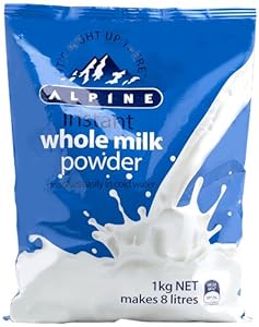 Alpine高畔全脂奶粉1kg (新西兰进口): 亚马逊中