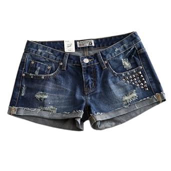 美克派美 夏季<em>韩版</em>潮热裤破洞<em>毛边短裤</em>女柳丁