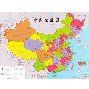 尼尔卡 精品 中国地图拼图幼儿平面益智拼板玩