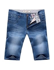 Mr.baidis 夏新款时尚<em>薄款</em>男士<em>牛仔短裤</em> 男装五