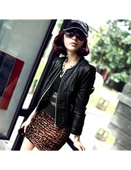 黛水<em>依衣</em> 2013春装OL气质pu皮衣皮夹克女装新