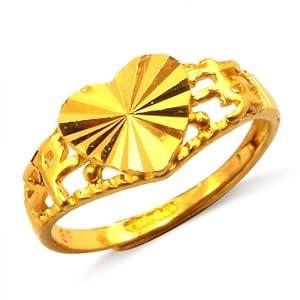 六福典雅珠宝 千足金戒指(2.41g)在亚马逊的价