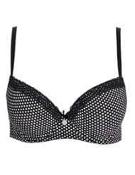 JOCKEY 豹纹/波点图案超细<em>莫代尔</em>3/4杯<em>文胸怎</em>