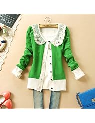 臣韵 春秋韩版女装修身显瘦毛衣<em>开衫中短款</em>娃