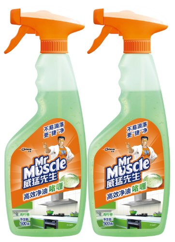 MrMuscle 威猛先生 高效净油啫喱青柠香500g+500g:亚马逊:个人护理