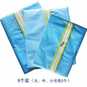 喜家家西服防尘罩大/中/小2套(蓝色6枚入)