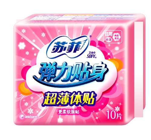 苏菲卫生巾弹力丝薄日用洁翼型(新)10p*4图片