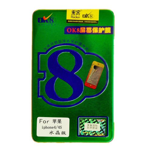 OK8 苹果 iphone4\/4S 手机屏幕贴膜 全屏膜+背