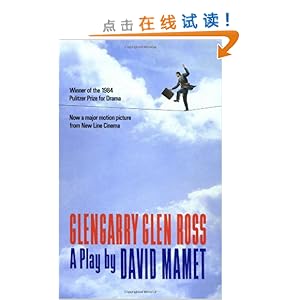 Glengarry Glen Ross: A Play\/David Mamet-图书
