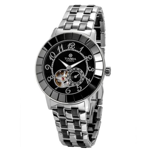 TIANBA 天霸 机械男士手表 精钢间陶瓷机械表