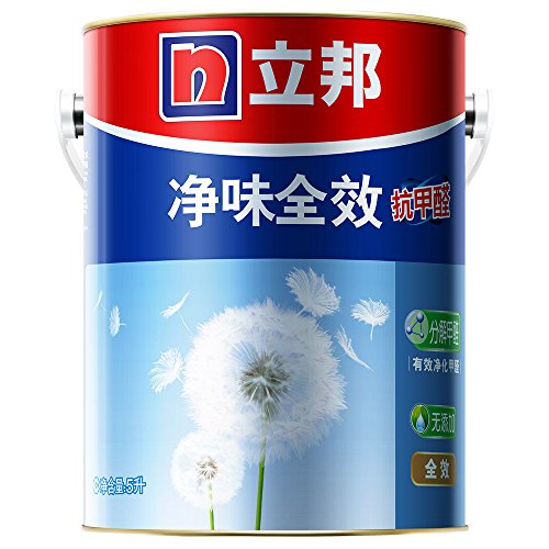 Nippon 立邦 漆 抗甲醛净味全效5L 面漆 乳胶漆 油漆 涂料 (无需调色):亚马逊:家居装修