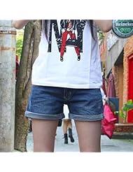 慈颜 <em>夏款</em>韩版<em>孕妇</em>短裤<em>牛仔短裤</em> 破洞蕾丝短裤