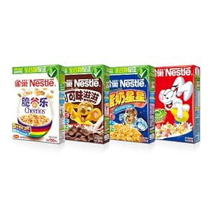 雀巢脆谷乐150g+蛋奶星星150g+可可味滋滋150g+果然多150g组合装-食品-亚马逊中国