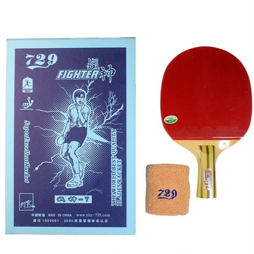 729战神五 乒乓球拍 战神5 成品拍 双面反胶 碳