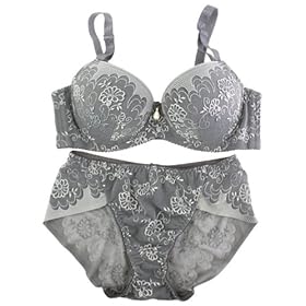 XZYD仙宜岱-3/4<em>罩杯</em>定型<em>文胸</em>套装-1071深灰3