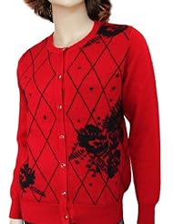 鄂尔朗琪 中老年服装老年<em>开衫</em> 宽松<em>大码</em>羊毛衫