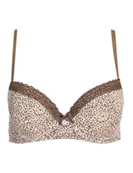 JOCKEY 豹纹/波点图案超细<em>莫代尔</em>3/4杯<em>文胸怎</em>