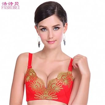 FASHIBEI <em>法诗贝</em> 深V聚拢<em>文胸</em> 倾世皇妃太阳花