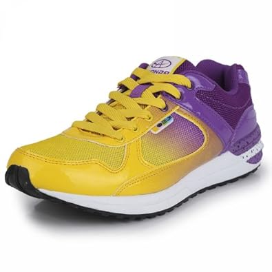 奇安达休闲鞋女款炫色彩运动鞋气垫增高女鞋F