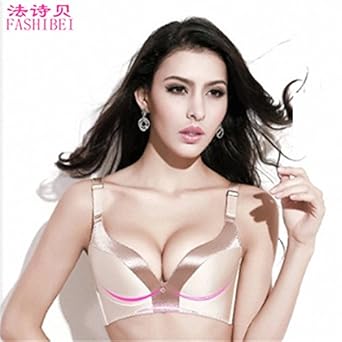 FASHIBEI <em>法诗贝</em> 深V聚拢<em>无钢圈</em>半件围无痕拼