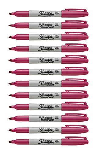 商品sharpie color burst permanent marker, fine point, pink