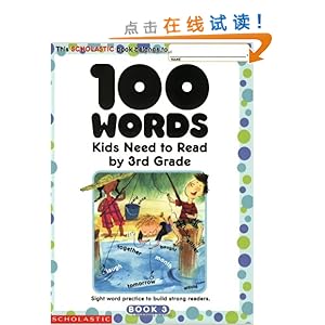 100 Words Kids Need To Read By 3rd