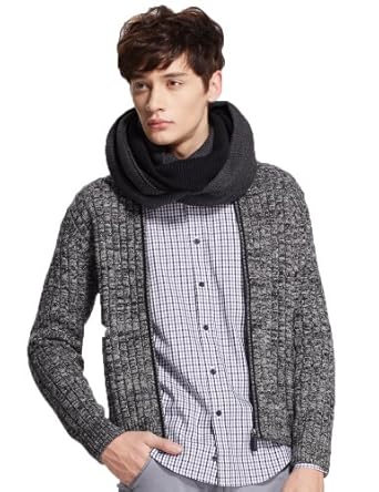 GIORDANO 佐丹奴 <em>男式</em> 双线<em>提花开衫针织</em>衫 