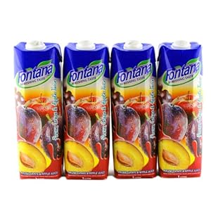 塞浦路斯原装进口芳塔娜果汁组合装 西梅苹果