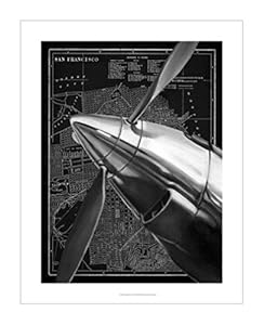 lane II】 56x71cm 飞机装饰画|旧金山|航空业|交