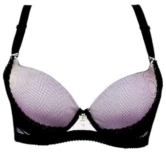 JMX 金曼新 3/4<em>罩杯</em>提拉<em>文胸</em>-1169黑紫<em>36B</em>-B