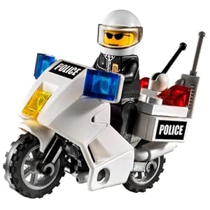 LEGO+乐高城市组交通警察7235-玩具-亚马逊