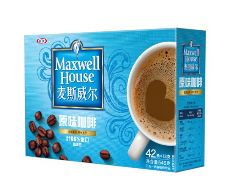 麦斯威尔原味咖啡-三合一42杯546g条装 (促销