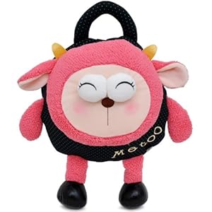 可爱宝贝卡通包系列大眼睛青蛙双肩背包(粉色