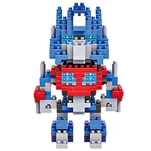 loz小颗粒钻石积木 乐高变形金刚4 擎天柱 大黄蜂塑料拼插玩具(大擎天柱) - 玩具 - 亚马逊中国