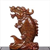 古玄空助学旺运16CM天然岫玉文昌鱼助高考利