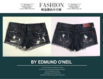 朱蒙正品2013秋冬新款<em>黑色牛仔短裤</em>韩版女装