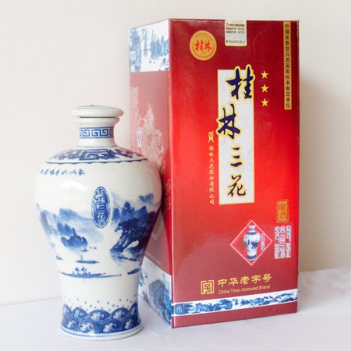 桂林 50度500ML桂林三花酒三星龙酒:亚马逊:食