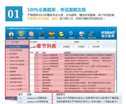 2013年版全国专业技术人员计算机应用能力考