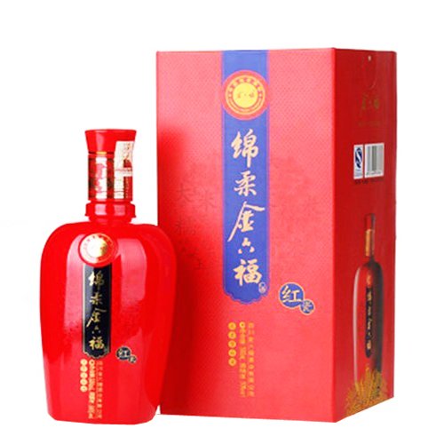 金六福 金六福 绵柔金六福红瓷 50度白酒 500m